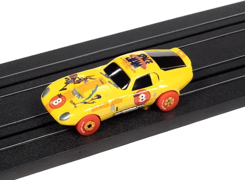 Vista 4 de Auto World Thunderjet 1965 Shelby Cobra Daytona Coupe HO Scale - Coche de ranura para coche