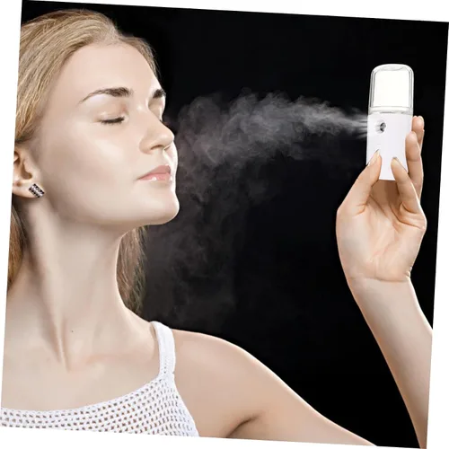Vista 4 de 1 unidad USB recargable nanómetro humidificador facial portátil de mano pulverizador dispositivo de humedad para mujeres y niñas para viajes