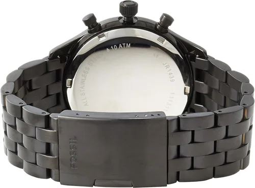 Vista 2 de Fossil Men s JR1439brújula negro reloj de acero inoxidable