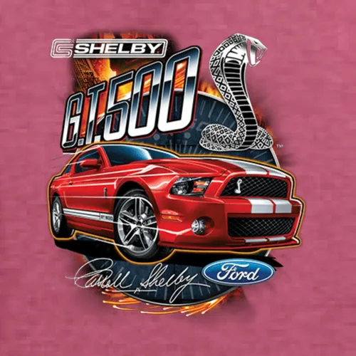 Vista 2 de Shelby GT500 Cobra Official Ford Motors Design Cars and Trucks Camiseta gráfica para hombre