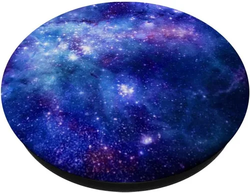Vista 2 de Space Pop Socket Galaxy Nebula Blue White Purple - PopSockets Grip and Stand for Phones and Tablets