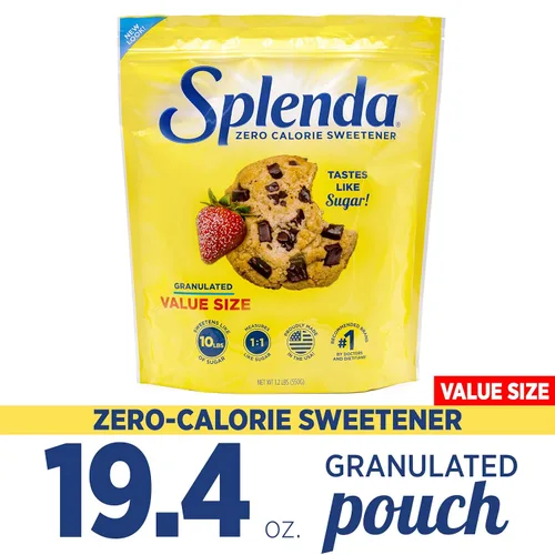 Vista 4 de empaques de edulcorante Splenda granulado, sin calorías