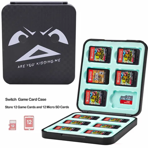Vista 6 de YOOWA Accessories Bundle for Nintendo Switch - Black Cute Kawaii NS Accessory Kit with Cartoon Carrying Case, dockable case, Screen Protector Set