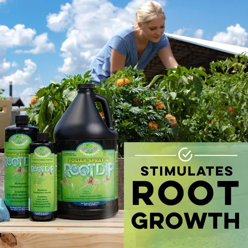 Vista 2 de Microbe Life Hydroponics PH21349 Premium - Aerosol foliar y inmersión de raíces, 32 onzas, verde