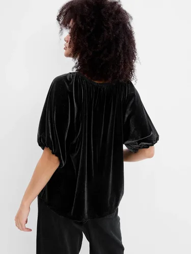 Vista 2 de GAP Blusa de manga corta abombada para mujer