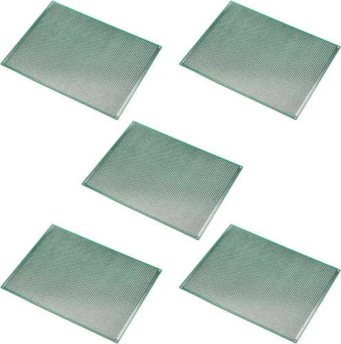 Vista 18 de Heyiarbeit Placa PCB de doble cara de 3.1x4.7 in, estañada a través de agujeros, circuito impreso universal, placa de proto para soldadura de 1pcs