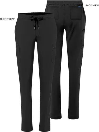 Vista 5 de Adar Addition Scrubs para mujer - Pantalones ajustados de yoga con cordón, para mujer