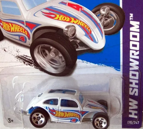 Vista 2 de Hot Wheels 2012-176 HW Showroom Custom Volkswagen Beetle BLANCO Escala 1:64