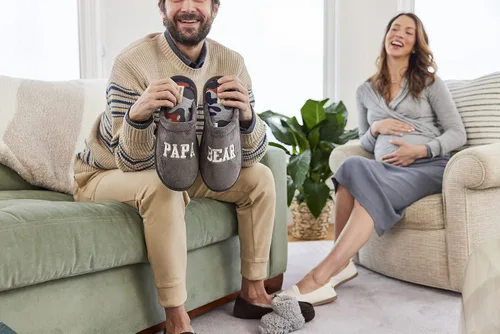 Vista 2 de Dearfoams Pantuflas para hombre Dad's Scuff