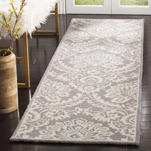Vista 30 de SAFAVIEH Blossom Collection - Alfombra decorativa, 2 x 3 pies, azul y marfil, lana hecha a mano, ideal para zonas de alto tráfico en entrada, sala