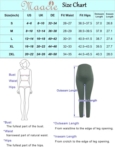 Vista 6 de Maacie Pantalones de yoga de maternidad 2.0 sin costuras Buttery High Wasit Legging versión mejorada