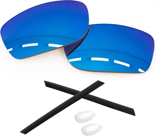 Vista 13 de 1.6MM Polarized Replacement Lenses & Rubber Kits for Oakley Gauge 8 Family Sunglasses Iridium negro - Policarbonato polarizado