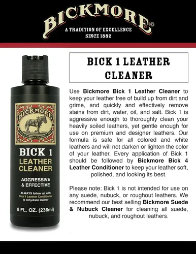 Vista 3 de Bickmore Kit de Cuidado para Botas - Bick 1 Bick 4 & Gard-More - Loción de Limpieza, Suavizante y Protector de Cuero - Para Limpiar, Suavizar