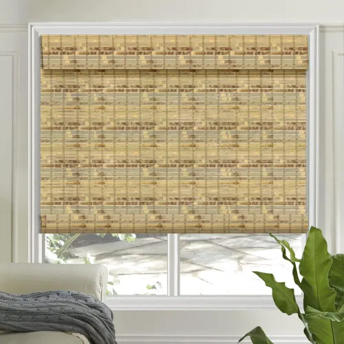 Vista 13 de LETAU - Cortinas de madera para ventanas con cenefa, filtran la luz