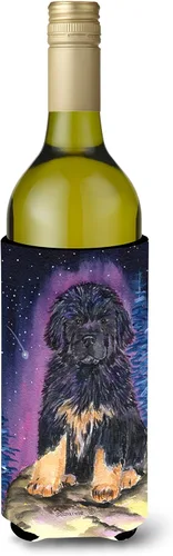 Vista 85 de Caroline's Treasures SS8447CC Starry Night English Bulldog - Enfriador para latas o botellas, lavable, funda plegable con aislamiento para bebidas