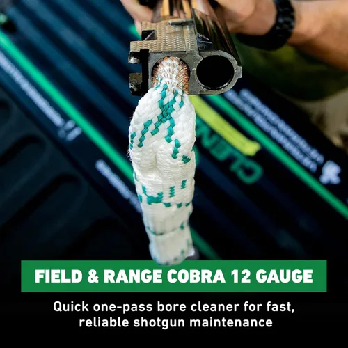 Vista 2 de CLENZOIL Field & Range Cobra Bore Cleaner Gun Barrel Cleaning Tool Brass Brush Embedded in Cotton Bore Rope