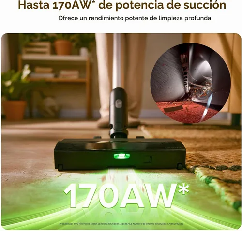 Vista 2 de roborock Aspiradora inalámbrica H60 Pro-N, 90° flexible, 80 minutos
