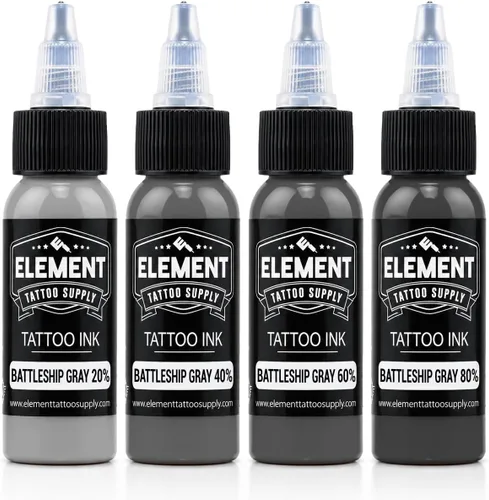 Vista 39 de Element Tattoo Supply - Tinta negra para tatuaje, 8 onzas, tinta negra Negro