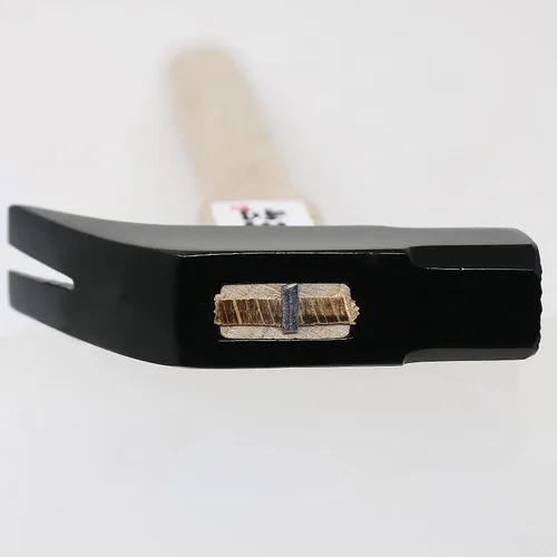 Vista 2 de KAKURI Martillo de garra japonés con mango de madera de cara fresada, 11 onzas, martillo de carpintero profesional para carpintería, acero al