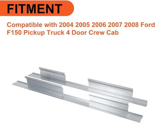 Vista 2 de ECOTRIC Panel basculante compatible con Ford F150 2004-2008 4 puertas Crew Cab reparación de repuesto