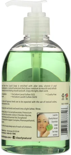 Vista 2 de Clearly Natural Jabón Líquido de Manos con Aloe Vera - 12 oz
