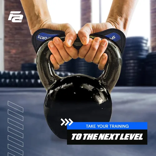 Vista 6 de Guantes de entrenamiento Fit Active Sports para el gimnasio - Agarres duraderos para el gimnasio y almohadillas de agarre - Acolchado de goma