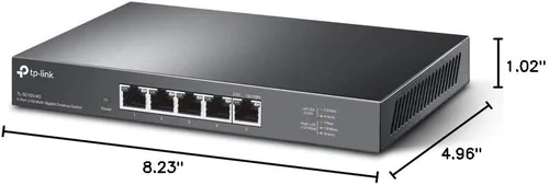 Vista 9 de TP-Link TL-SG105-M2 - Interruptor de red no administrado Multi-Gigabit de 5 puertos, divisor Ethernet, ancho de banda de 2.5G, plug & play