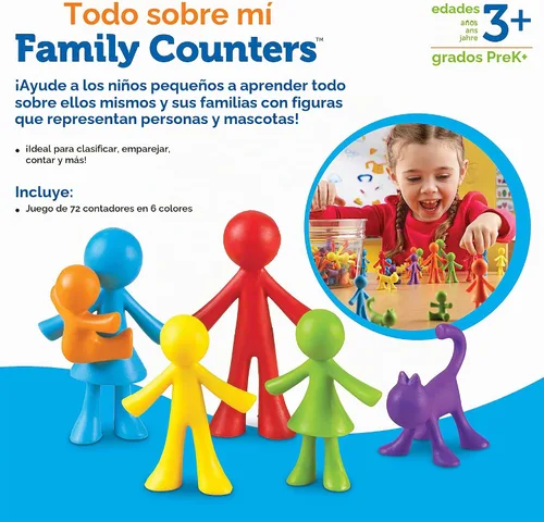 Vista 6 de Contadores familiares de "All About Me" de Learning Resources. Toddler Sensory Toys, Preschool Activities, Classroom Must Haves, Math