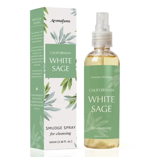 Vista 14 de Spray de manchas de salvia blanca y rosa para limpieza espiritual