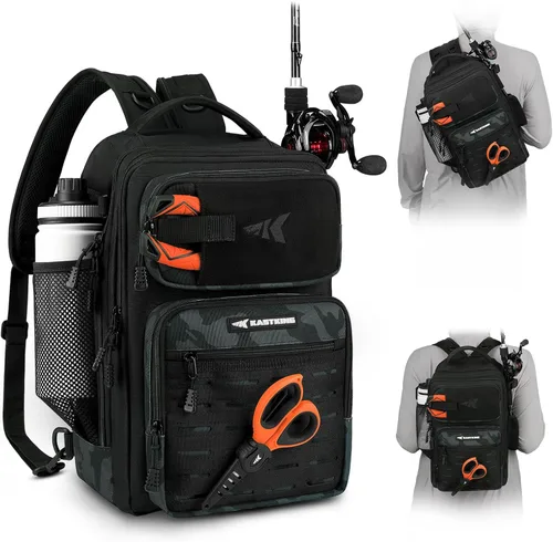 Vista 13 de KastKing BlowBak - Bolsa táctica para aparejos de pesca, mochila de pesca ligera, almacenamiento para equipo y equipo, regalo para hombres