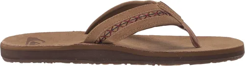 Vista 6 de Quiksilver Men's Carver Leather Flip Flop Sandal