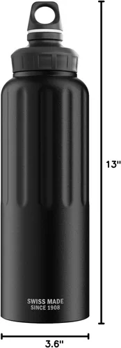 Vista 7 de SIGG - Outdoor Water Bottle - WMB Traveller 51 OZ - Swiss Made - Carbonated Drinks - Leakproof, Recycled, Carbon Neutral