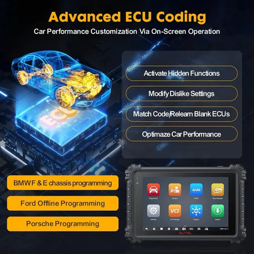 Vista 2 de Autel Escáner MaxiCOM MK906 Pro: Nueva versión actualizada de MS906BT / MP900-BT, codificación ECU igual que MK908P, control bidireccional, más