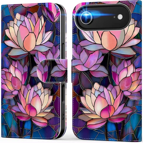 Vista 88 de DEENAKIN Funda tipo cartera para iPhone 15 con tarjetero + clip para efectivo, bloqueo RFID, protección contra caídas de grado militar y obras