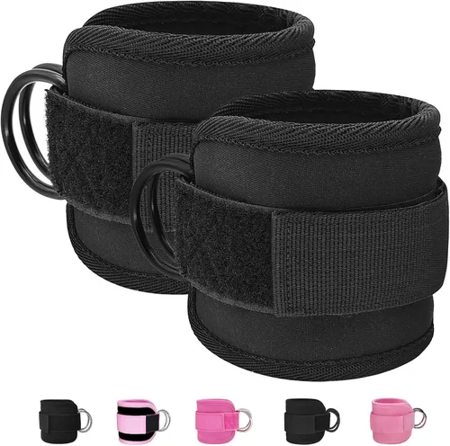 Vista 10 de Correas de Tobillo de Fitness para Máquina de Cable, Kickbacks Ejercicios de Glúteos, Ejercicios de Parte Inferior del Cuerpo, Correas Ajustables