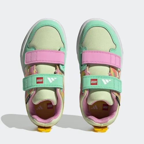 Vista 2 de adidas Five Ten Freerider x Lego - Zapatos para bicicleta de montaña para niños, Resplandor verdesemi coralorquídea de felicidad