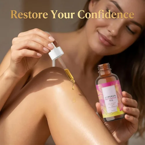 Vista 8 de Cyperus Rotundus Oil - 60ML, Natural Cyperus Rotundus Oil for Hair Removal, Cyperus Rotundus Skin Serum Reduces Unwanted Hair Growth, Moisturizing &