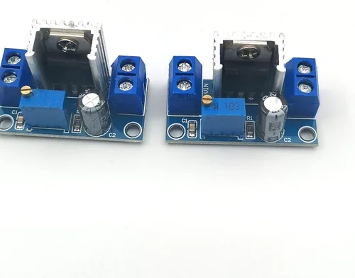 Vista 2 de KIRO&SEEU 2 unids LM317 Regulador de Voltaje Ajustable Fuente de Alimentación DC-DC Reductor Convertidor DC Placa de Circuito Regulador Lineal