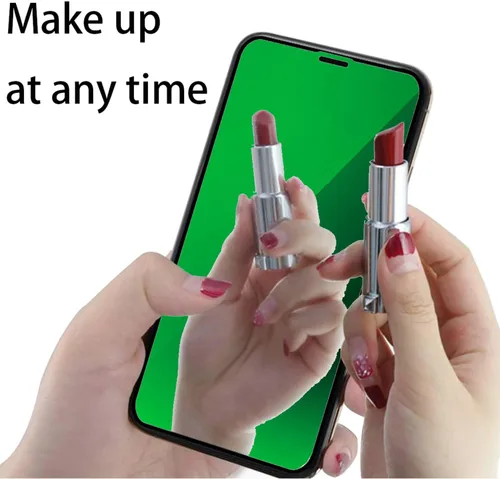Vista 5 de Espejo de vidrio templado antiazul, protector de pantalla anti-espía, película antiespía para iPhone 11 Pro Max/iPhone XS Max, 6.5 pulgadas