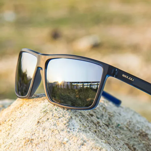 Vista 6 de MAXJULI Gafas de sol polarizadas grandes para hombres y mujeres con protección UV 400 8125