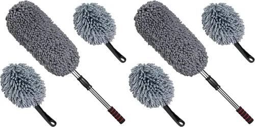 Vista 9 de IPELY Cepillo Plumero de Microfibra Súper Suave para Tablero de Coche para Limpieza de Coche Hogar Cocina Computadora Cepillo de Limpieza