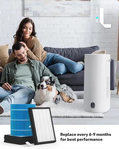 Vista 7 de Leemone Filtro de partículas de repuesto DH3i y filtro de mecha compatible con purificador de aire y humidificador Blueair 2 en 1 Purify + Humidify