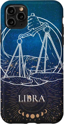 Vista 4 de Estuche para iPhone 12 mini Libra signo del zodiaco Astrología Amante Regalos de cumpleaños SHSN