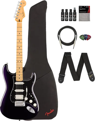 Vista 21 de Fender Player II Modified Stratocaster - Paquete de atardecer con bolsa de concierto, correa, cable, paquete de 3 púas y kit de limpieza de guitarra