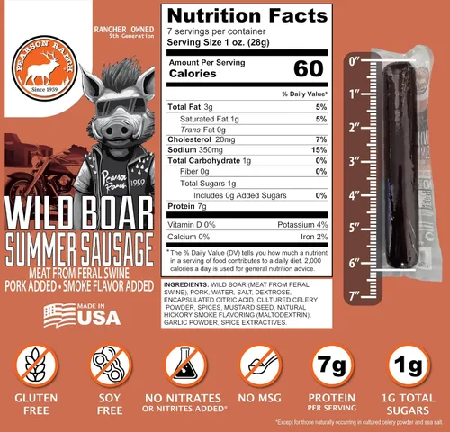 Vista 5 de Pearson Ranch Wild Game - Juego de regalo de salchichas de verano, paquete variado de carne exótica, alce, bisonte, venado, jabalí y guardabarros