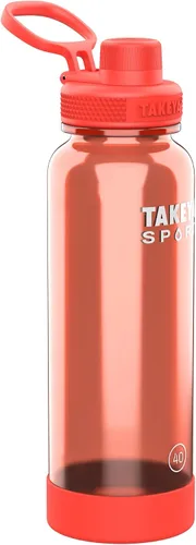 Vista 9 de Takeya Tritan - Botella de agua deportiva con tapa de boquilla - Sin BPA y apta para lavavajillas - Botella reutilizable con asa de tapa - Botella