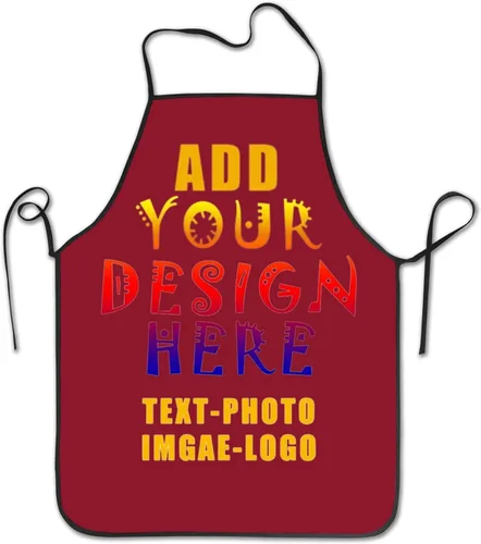 Vista 29 de Delantal personalizado personalizado para mujeres y hombres, delantales de cocina para cocinero, nombre personalizado, texto, logotipo, imagen