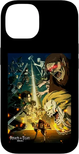 Vista 4 de Attack on Titan Funda de anime para iPhone 17 de temporada final de temporada 4