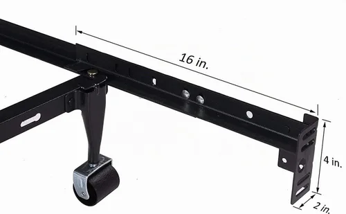 Vista 2 de Juego de soportes de extensión de estribo para marco de cama Apto para camas de tamaño individual, matrimonial, queen o king