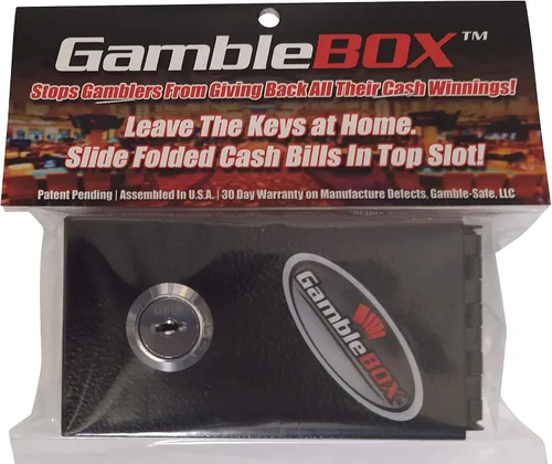 Vista 3 de Caja tamaño bolsillo de metal para juegos de azar, casino, caja de dinero en efectivo para apostadores que detiene el adictivo impulso de volver a